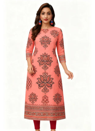 Muslim Women's Kurt Fashionable And Elegant Long Sleeved Straight Tube Casual Kurtta Turkish Abaya Kaftan Marroqui Slit hem