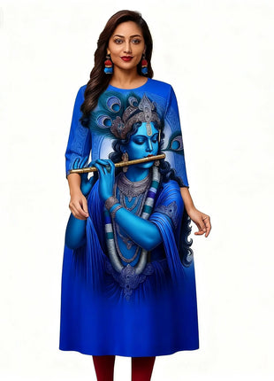 Muslim Dress Kurtta Women Fashionable Elegant National Style Straight Tube Casual Slit hem Abito Donna Musulmana