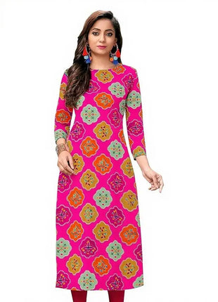 Dress Kurt Women's Fashionable And Elegant Straight Tube Casual Round Neck Colorful Floral Pattern Kimono Femmes Musulmane