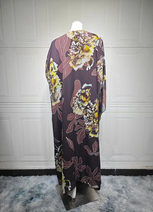 Muslim Dress for Women Chiffon Diamond Party Abaya Dresses Arab Long Robe Morocco Dubai Kaftan Vestidos Jalabiya Ramadan Eid