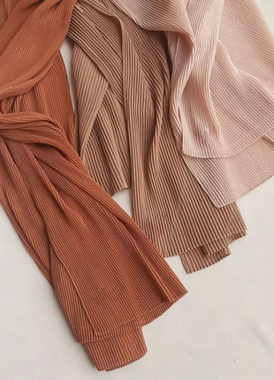 Big Size Pleated Chiffon Hijab Scarf for Muslim Women Turban Pashmina Shawls and Scarves Women Bandana Headband Hijabs Headscarf