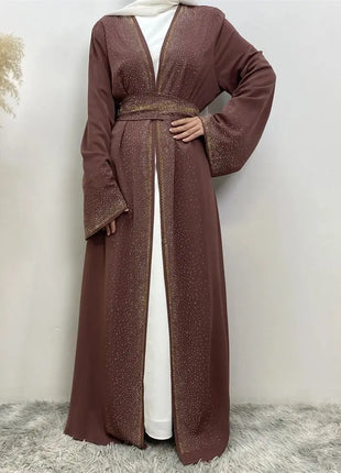 Ramadan Eid Dubai Open Black Muslim Kimono Abaya Damen Turkey Islam Abayas For Women Dress Kebaya Robe Femme Musulmane Kaftan