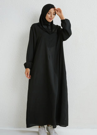 Muslim Dresses Women Maxi Dresses Mujer Vestidoes Female Loose Dresses Full Sleeve Printed Floral Casual Robe Long Dress