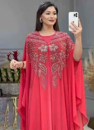 Abayas For Women Dubai Luxury 2024 Chiffon Boubou Muslim Fashion Dress Caftan Marocain Wedding Party Occasions Djellaba Femme