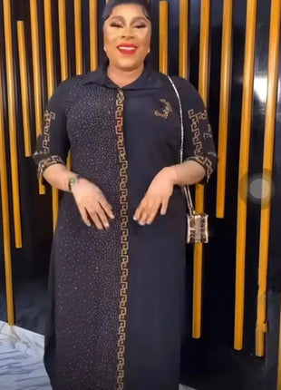 2025  Ethnic Costum loose elegant dress fashion luxury XXL~XXXL