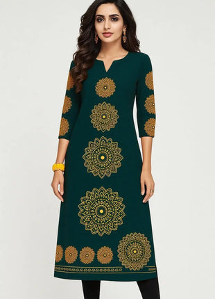 Kurt Women's Fashionable Dress With Straight Tube Casual Round Neck Design And Various Vacation Styles Kurdische Kleider