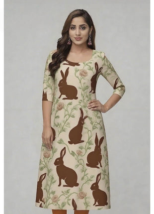 Muslim Peacock Kurtta Women Casual Fashion Dress National style Straight Tube Casual Ethnic Flower Abaya Musulmane Slit hem
