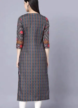India Women Shirt Long Robe Kurta Spring Tops New
