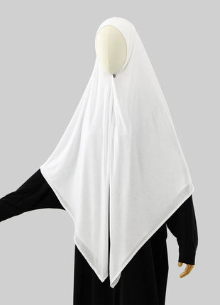145*145cm Large Size Jersey Modal Square Scarf Stretchy Muslim Instant Hijab Layer Khimar Eid Islamic Women Prayer Headscarf