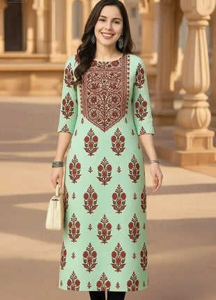 Muslim Kurt Women's Fashion Comfortable Dress Long Sleeve Straight Tube Casual Ethnic Peacock Abito Donna Musulmana