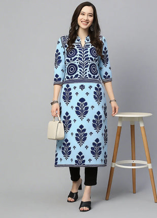 Muslim Women Kurtta Casual Dress National Style Straight Casual Ethnic Flower Mandarin Design Suitable Morocco Marokkaanse