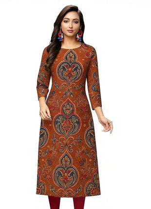 Muslim Peacock Kurtta Women Casual Fashion Dress National style Straight Tube Casual Ethnic Flower Abaya Abito Donna Musulmana