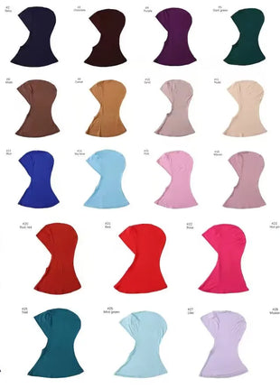 Ramadan Islamic Muslim Underscarf Women Veil Hijab Head Scarves Muslim Women Scarf Turbans Head For Woman Hijabs Caps Hat