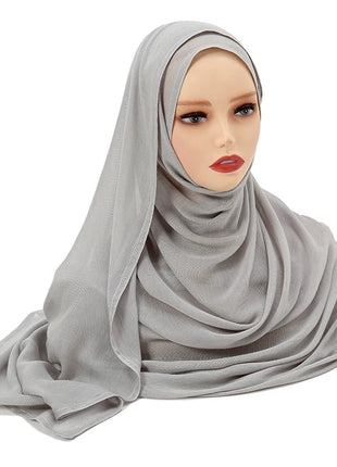 Muslim Modal Hijab Rayon Cotton Shawls for Women Plain Scarf Big Size Headscarf Islamic Turban Headband 190*85cm