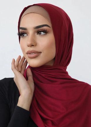 Hot Muslim Fashion Woman Soft Hijabs Scarf Shawl Plain Cotton Jersey Scarves Turban Women Long Shawls Head Wrap Headband Abaya