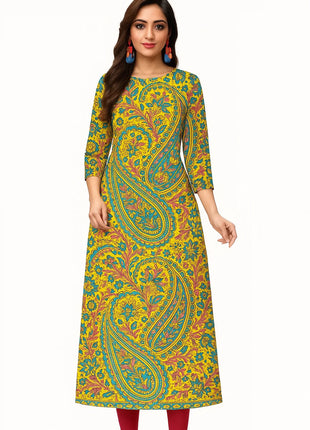 Muslim Dress Kurt Women's Fashionable Elegant National style Straight Tube Casual RSlit Hem Flowers Pattern Noble Skirt 2026