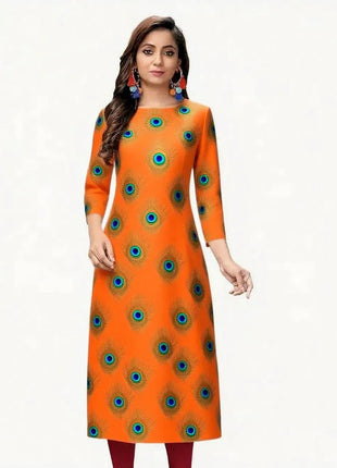 Muslim Women Casual Comfortable Kurt Dress Straight Tube Ethnic Peacock All Occasions Such As Birthday Abito Donna Musulmana