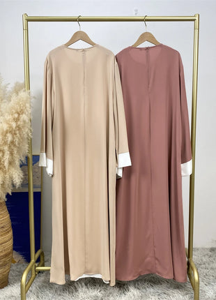 Ramadan Eid Muslim Abaya Dubai Luxury Splicing Fake Two Pieces Abayas For Women Kaftan Modest Dress Islam Caftan Marocain Femme