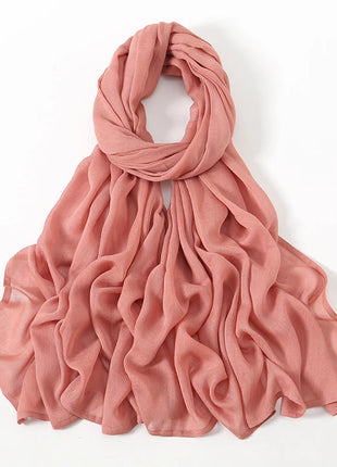 Fashion Modal Hijab Rayon Cotton Shawls Muslim Hijabs For Women Plain Scarf Big Size Headscarf Islamic Turban Headband 190*85cm