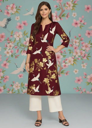 National style Women Kurt Casual Dress Kurtta Straight Casual Ethnic Flower Mandarin 3D Design Suitable Ladies Abaya Muslim