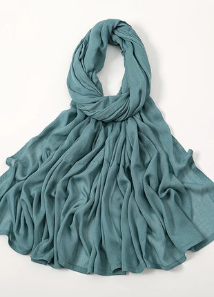 Fashion Modal Hijab Rayon Cotton Shawls Muslim Hijabs For Women Plain Scarf Big Size Headscarf Islamic Turban Headband 190*85cm