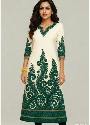 Muslim Kurt Flowers Women's Fashion Comfortable Long Sleeve Straight Casual Ethnic Vestidos Longos Parrot 3D Print New Dress