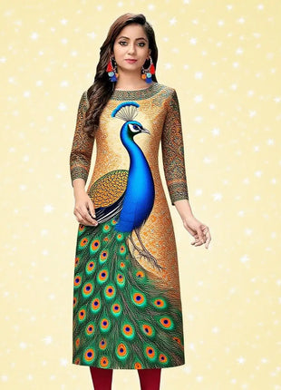 Muslim Dress Kurt Women's Fashionable Elegant Straight Tube Casual Peacock National Style Abito Donna Musulmana