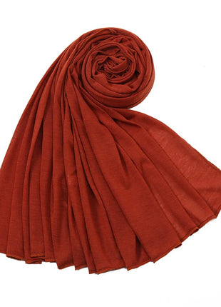Hot Muslim Fashion Woman Soft Hijabs Scarf Shawl Plain Cotton Jersey Scarves Turban Women Long Shawls Head Wrap Headband Abaya