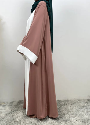 Ramadan Eid Muslim Abaya Dubai Luxury Splicing Fake Two Pieces Abayas For Women Kaftan Modest Dress Islam Caftan Marocain Femme