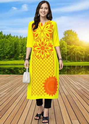 Muslim Kurtta Women's Fashionable Comfortable Kurt Dress 2026 Straight Tube Flowers Casual Ethnic Middle Eastern Arabic Dress