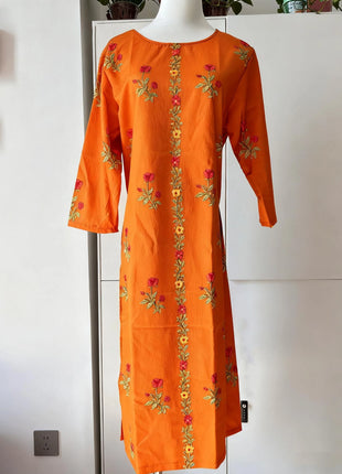 Muslim Dress Kurt Women's Fashionable Elegant Straight Tube National Style Pattern Noble Skirt Slit Hem Abito Donna Musulmana