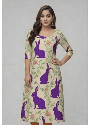 Muslim Peacock Kurtta Women Casual Fashion Dress National style Straight Tube Casual Ethnic Flower Abaya Musulmane Slit hem