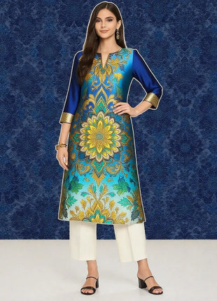Muslim 2026 Dress Kurt Women's Fashionable And Elegant Flowers Straight Tube Casual Modest Dress Dubai Moroccan Kaftan