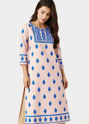Muslim Dress Kurt Women Fashionable And Elegant Straight Tube Casual Colorful Slit hem Abito Donna Islamic Clothing For Women
