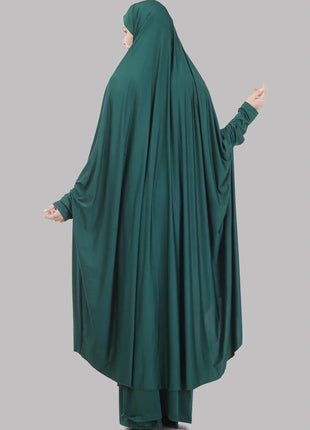 Muslim Women Two Piece Set Prayer Garment Dress Abaya Long Khimar Outfit Ramadan Skirt Abayas Islamic Clothes Niqab Eid 2026
