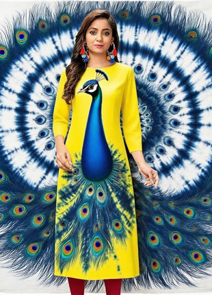 Muslim Women's Fashionable Comfortable Kurt Dress Slit hem Straight Tube Casual Ethnic Abaya Abito Donna Musulmana