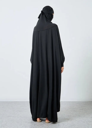 Islamic Prayer Abaya Muslim Women Abayas Long Sleeve Hooded Modesty Ramadan Dresses With Hijab Jilbabs Middle Eastern Kaftans
