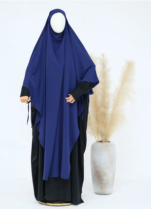 Eid Muslim Women Khimar Hijab Islamic Dubai Solid Color Scarves Turban Arab Ladies Praying Headdress Ramadan Long Headscarf 2025