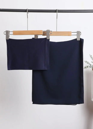 2 Piece Set Chiffon Hijab Matching Undercap Chiffon Scarf with Matching Underscarf Shawls Scarves Head Scarf Headwraps for Women