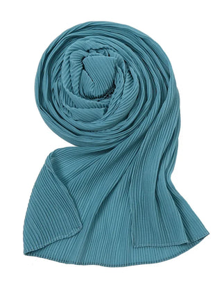 Big Size Pleated Chiffon Hijab Scarf for Muslim Women Turban Pashmina Shawls and Scarves Women Bandana Headband Hijabs Headscarf