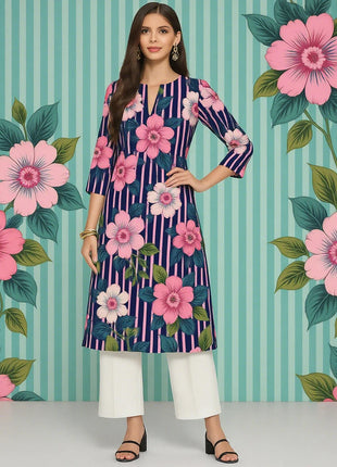 Muslim 2026 Dress Kurt Women's Fashionable And Elegant Flowers Straight Tube Casual Modest Dress Dubai Moroccan Kaftan
