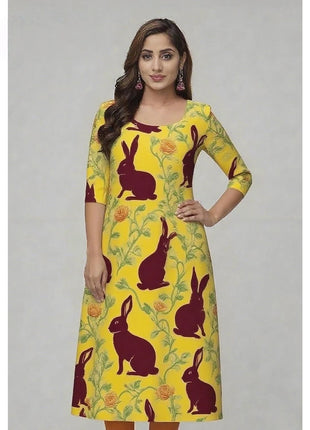 Muslim Peacock Kurtta Women Casual Fashion Dress National style Straight Tube Casual Ethnic Flower Abaya Musulmane Slit hem