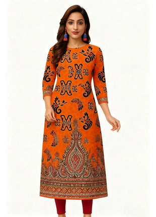 Muslim Women's Kurt Fashionable And Elegant Long Sleeved Straight Tube Casual Kurtta Turkish Abaya Kaftan Marroqui Slit hem