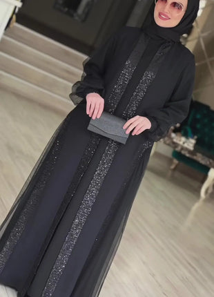 Muslim Modest Women Dress Jalabiya Vestidos Eid Ramadan Arabic Long Robe Dubai Islam Morocco Kaftan Abayas Cardigan Dresses 2024