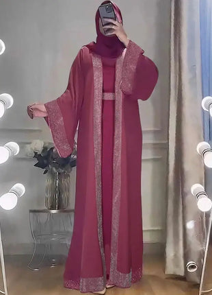 Open Abaya Dubai Kaftan Muslim Cardigan Abayas Dresses for Women 2025 Casual Kimono Robe Femme Caftan Turkish Islamic Clothes