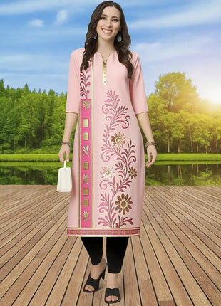 Muslim Kurtta Women's Fashionable Comfortable Kurt Dress 2026 Straight Tube Flowers Casual Ethnic Middle Eastern Arabic Dress