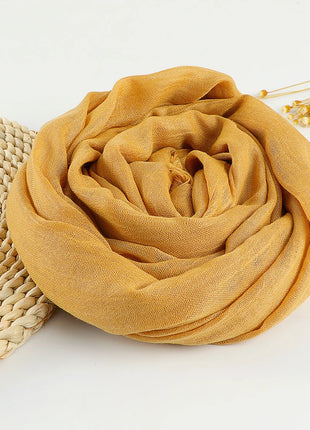 Muslim Cotton Linen Hijabs For Women Scarf Thin Plain Shawls Femme Musulman Soft Viscose Rayon Headscarf Islamic Turban Headband