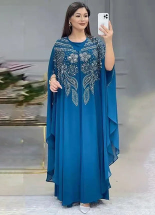 Abayas For Women Dubai Luxury 2024 Chiffon Boubou Muslim Fashion Dress Caftan Marocain Wedding Party Occasions Djellaba Femme