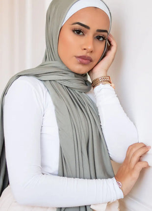 Premium Jersey Hijab Scarf For Muslim Women Turban Femme Africaine Hijabs For Woman Head Wrap Hoofddoek Headscarf Ramadan