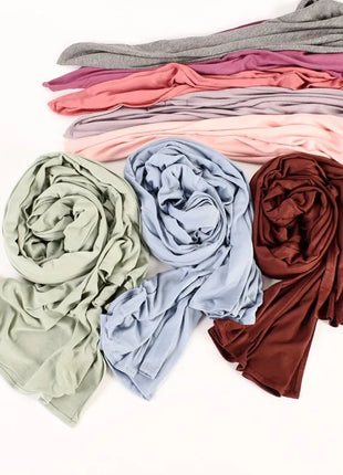 Premium Jersey Hijab Scarf For Muslim Women Turban Femme Africaine Hijabs For Woman Head Wrap Hoofddoek Headscarf Ramadan